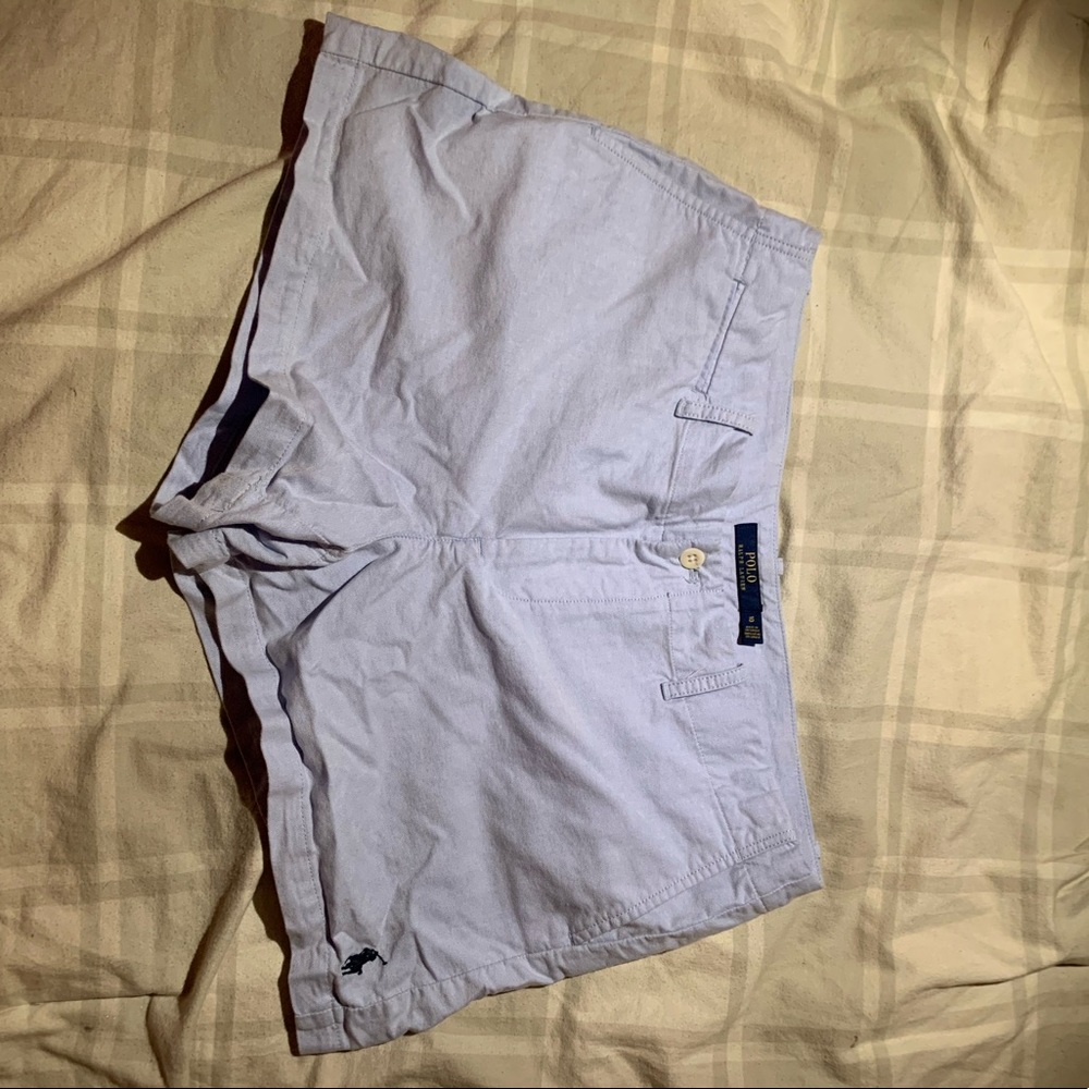 Light Blue Linen shorts